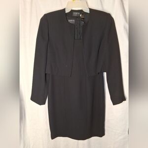 Liz Claiborne Black Suit Dress with Blazer